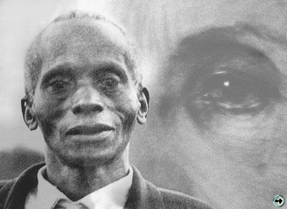 The Baroness Karen von Blixen and Kamante Gatura, who was a "cooker in her house."  Composite of photographs taken by Peter Beard, published in The End of the Game, and Longing for Darkness.