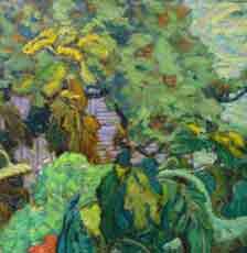 After "The Tangled Garden" , painted by J.E.H. MacDonald, 1916 (National Gallery of Canada)